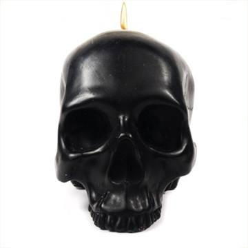 colored paraffin wax Skull Candles