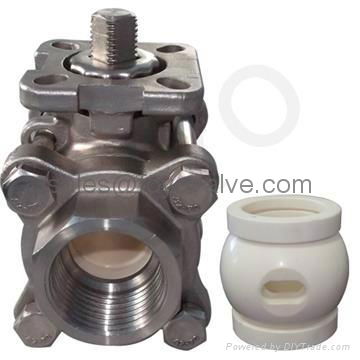 3PC ceramic ball valve