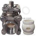 3PC ceramic ball valve