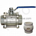 3PC ceramic ball valve 2