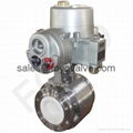 V-Port Ceramic Ball Valves for Liquid Chlorine Slurry 3