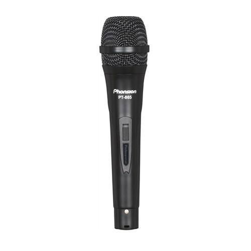 PT-865 Black Flat Grill Painting Plastic Wired Microphone