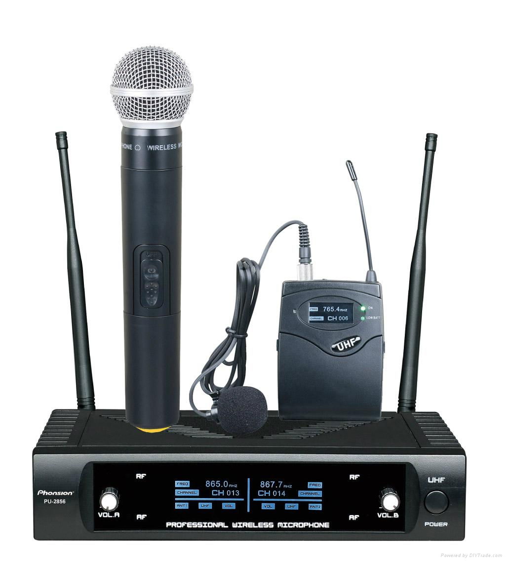 PU-2856 small receiver UHF Wireless Microphone