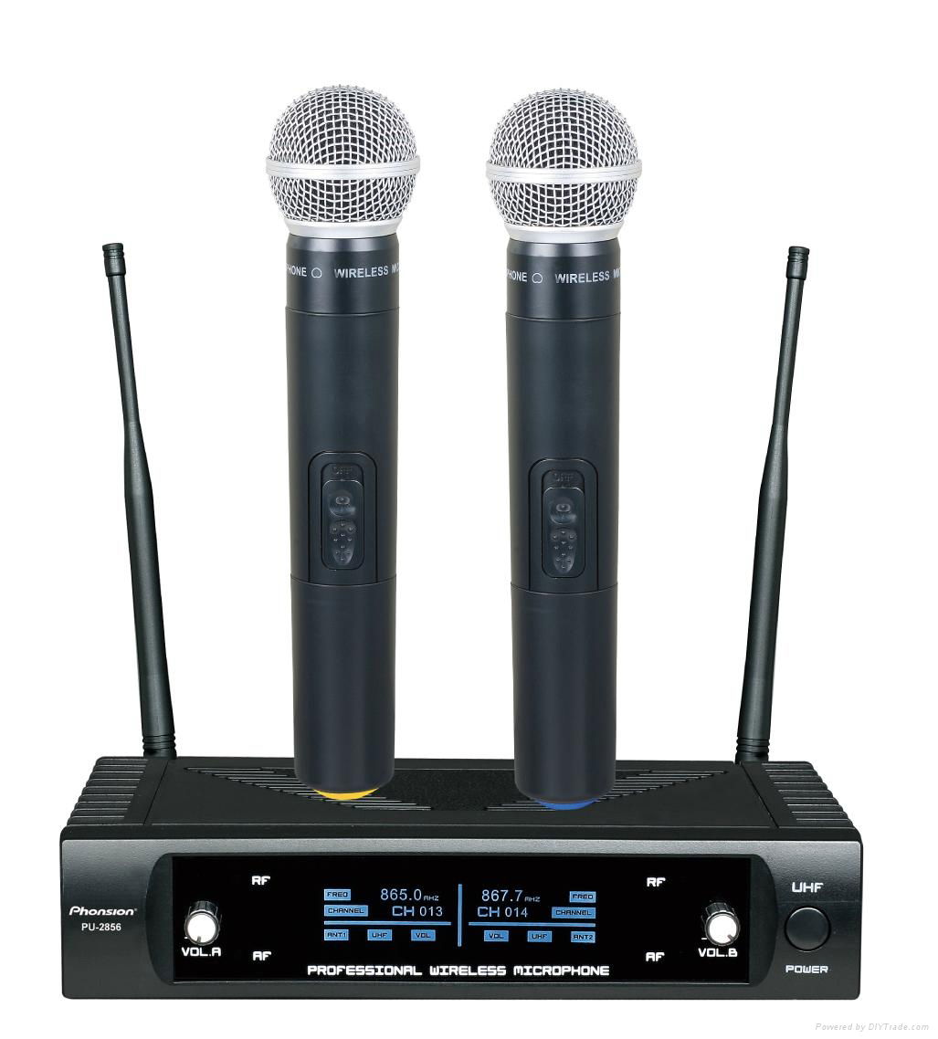 PU-2856 small receiver UHF Wireless Microphone 2