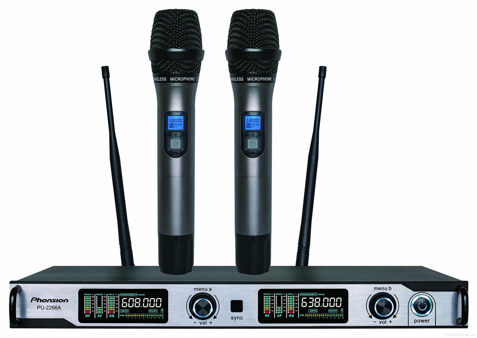 Digital UHF Wireless Microphone with smart mute function