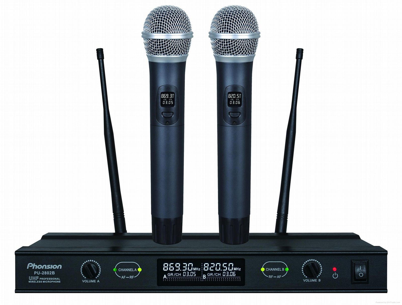  Dual channels UHF Wireless Microphone