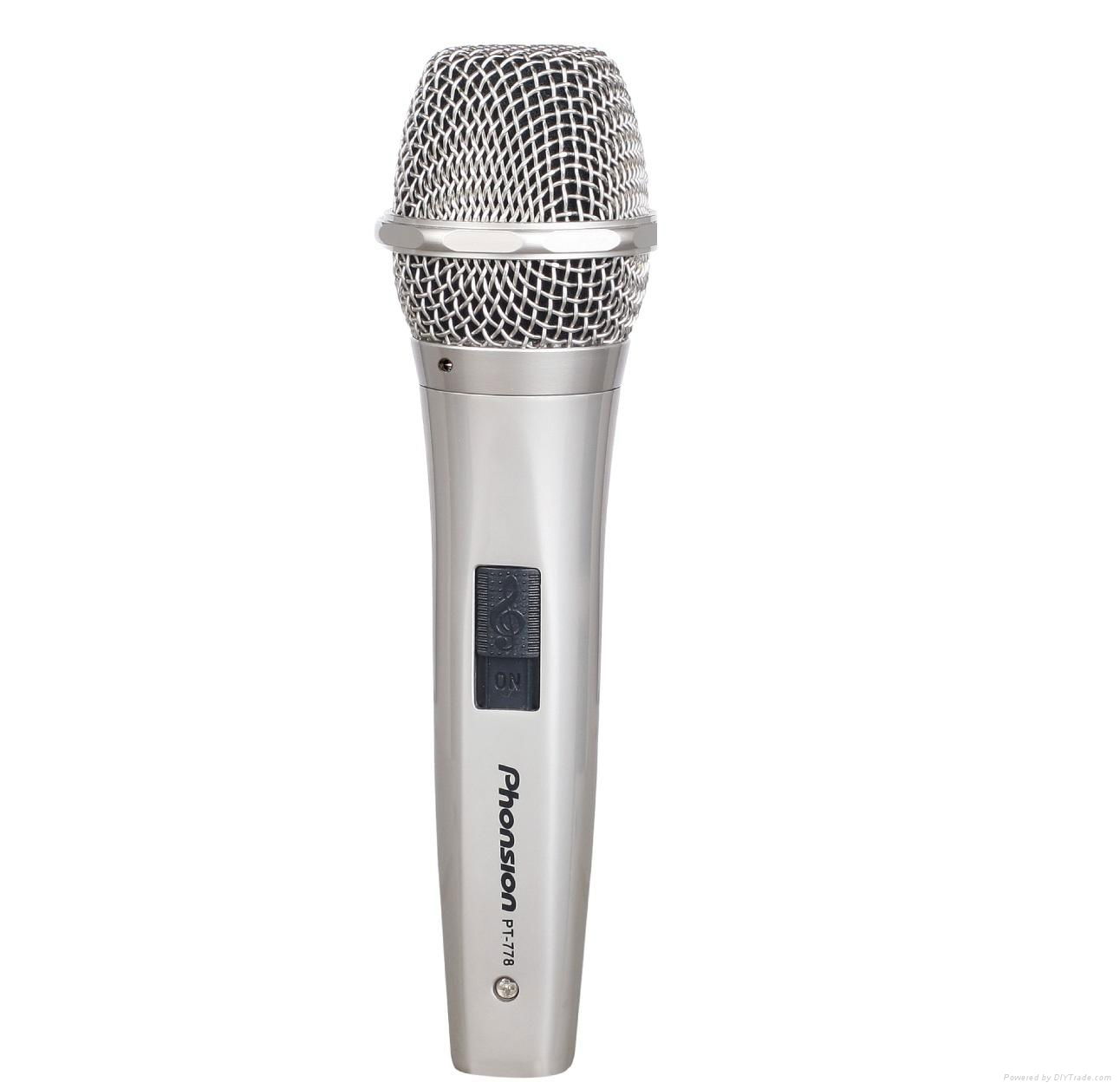 PT-778 Plating Dynamic Wired microphone