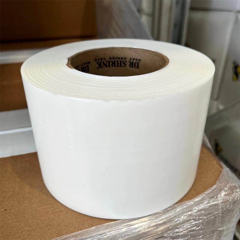 4" x 180ft white shrink wrap tape 4