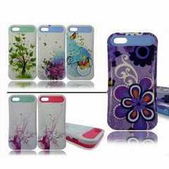 Water Transfer Printing PC+Silicone Cover for iPhone Samsung LG Sony etc