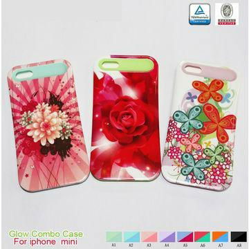 Water Transfer Printing PC+Silicone Cover for iPhone Samsung LG Sony etc 3