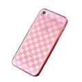Squares Pattern Semipermeable Soft TPU Case for iPhone 5/5S, with Dust Plug 2
