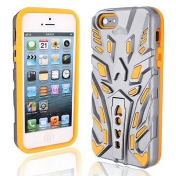 Transformer Combo PC Silicone Cellphone Cover for Apple's iPhone 5G 5