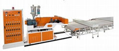 Hot melt adhesive web production line