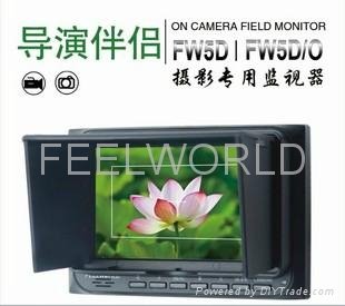 Feelworld 5 inch on camera field monitor with hdmi input and output