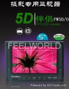 Feelworld 5 inch on camera field monitor with hdmi input and output 2