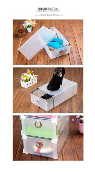 Shoebox Transparent shoe box Plastic shoe Storage box  Storage Cases  3