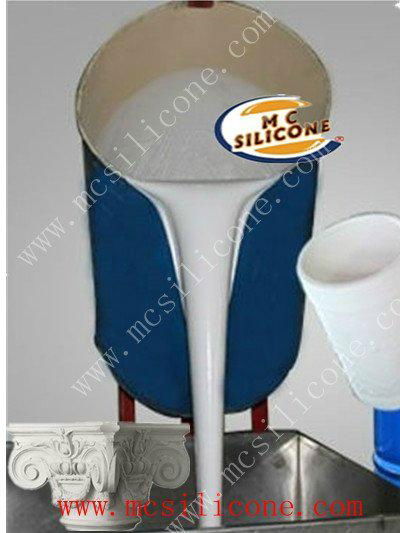 Concrete decoration molds making silicone rubber RTV-2 3