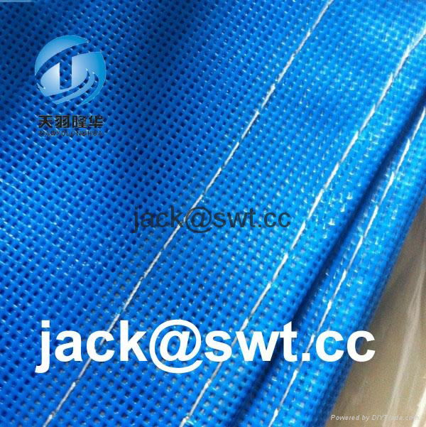 270G/M2 Blue Color PVC coated Polyester Safety Netting 3