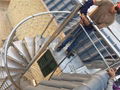 Outdoor Stainless steel spiral handrail stair Luxury interior stair guardrail