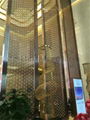 Hotel project Stainless steel room divider Modern design decoration screen  5