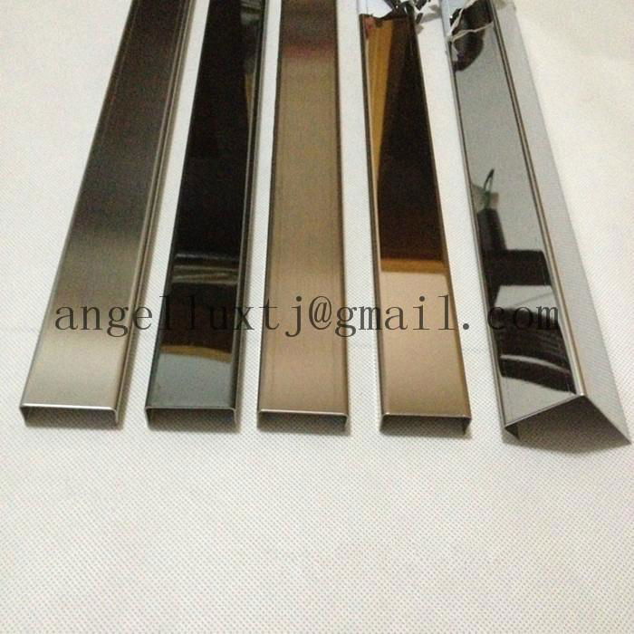 Stainless Steel profile U-channel edge wall protection decoration tile trim 