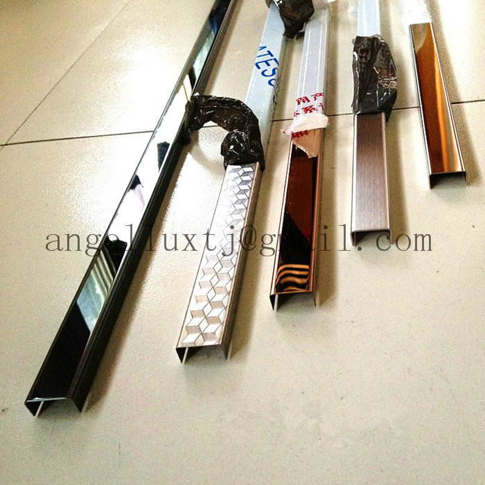 Stainless Steel profile U-channel edge wall protection decoration tile trim  2