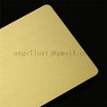 Wholesale No.4 short satin hairline finish stainless steel golden color sheets 1