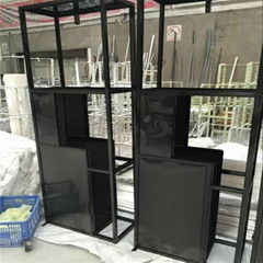 Export modern stainless steel display cabinet customized furniture