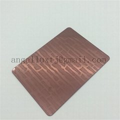 China factory embossed decorative stainless steel sheets with color or non color