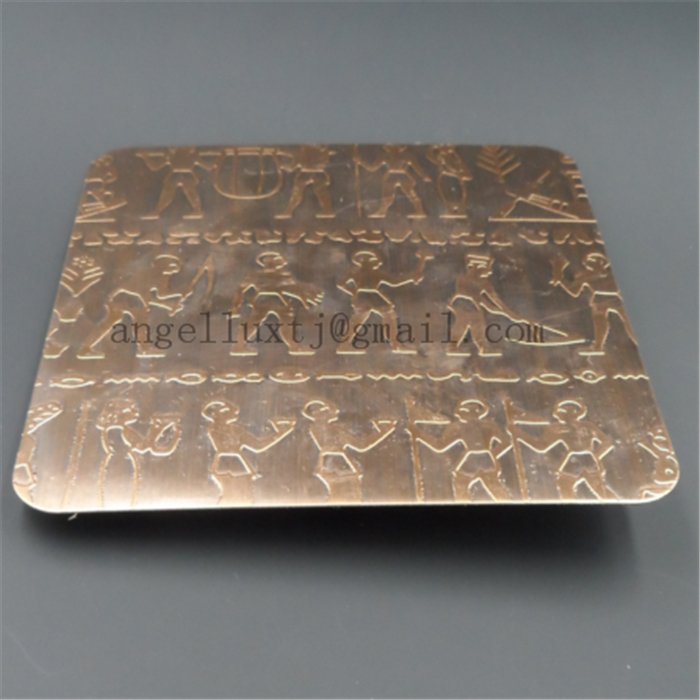 Foshan 304 Color etched stainless steel sheet for decoration factory price 5