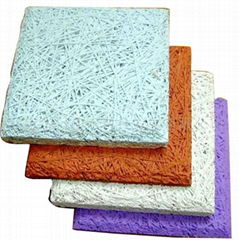 Fireproof Painted Wood Wool Acoustic Panel;aspen Wood Fiber Cement Acoustic Boar