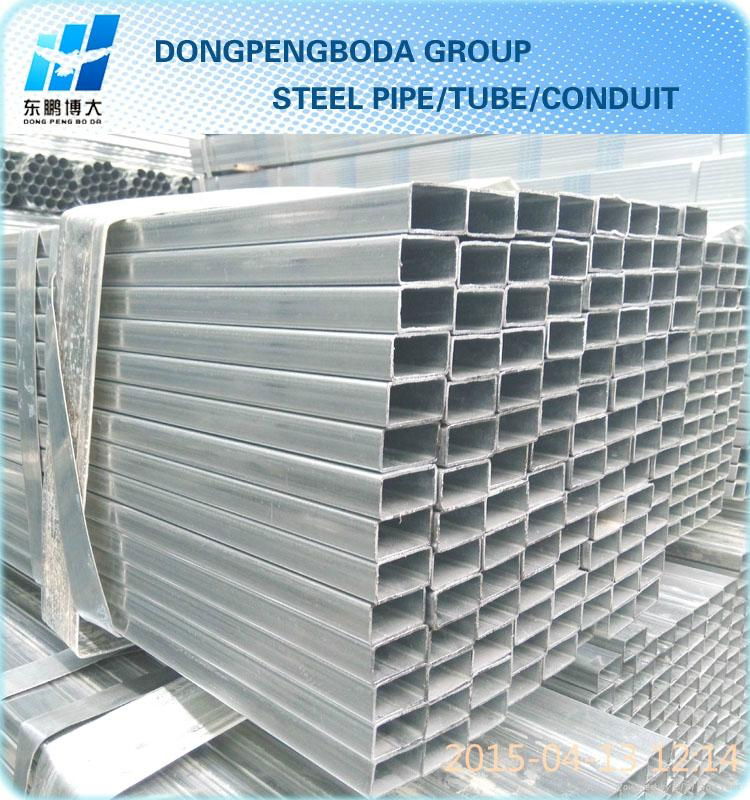 Zinc coating:60-100g/m2 Pre galvanized square and rectangualr steel pipe,gi pipe