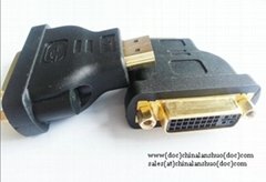 DVI(24+5) female to HDMI male adaptor 