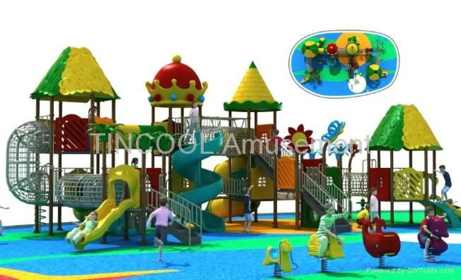 LLDPE Galvanized Steel Outdoor Playground Equipment