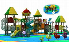 LLDPE Galvanized Steel Outdoor Playground Equipment