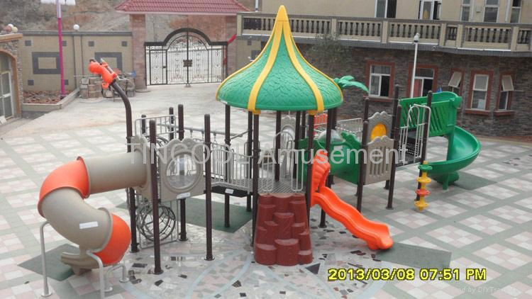 LLDPE Galvanized Steel Outdoor Playground Equipment 2