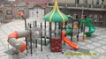 LLDPE Galvanized Steel Outdoor Playground Equipment 2