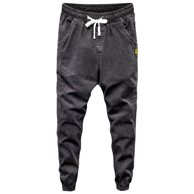 BL-071 Men denim jogger black jeans wholesale Size M-4XL 1