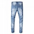 High Quality Heavy Material Stretchable Ripped Skinny Fit Men Jeans 2