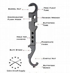 AR-15  Armorers tool Armorer's Wrench for Removal and Installation