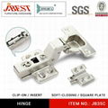 Square plate cabinet hinge 3