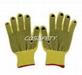 Aramid Fiber gloves with PVC dots 1