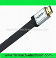  Flat Metal Shell High Speed HDMI Cable with Ethernet 