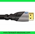 Dual color molding HDMI Male 19PIN to HDMI Male 19PIN Cable 1