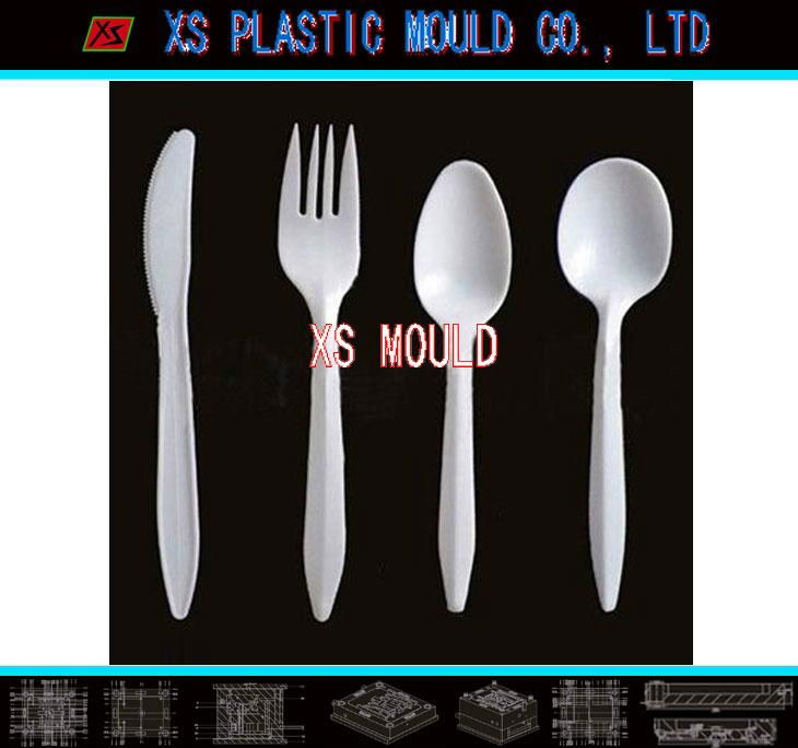 Plastic flatware mould 5