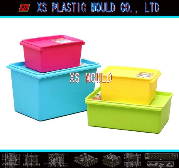 Plastic storage container mould 2