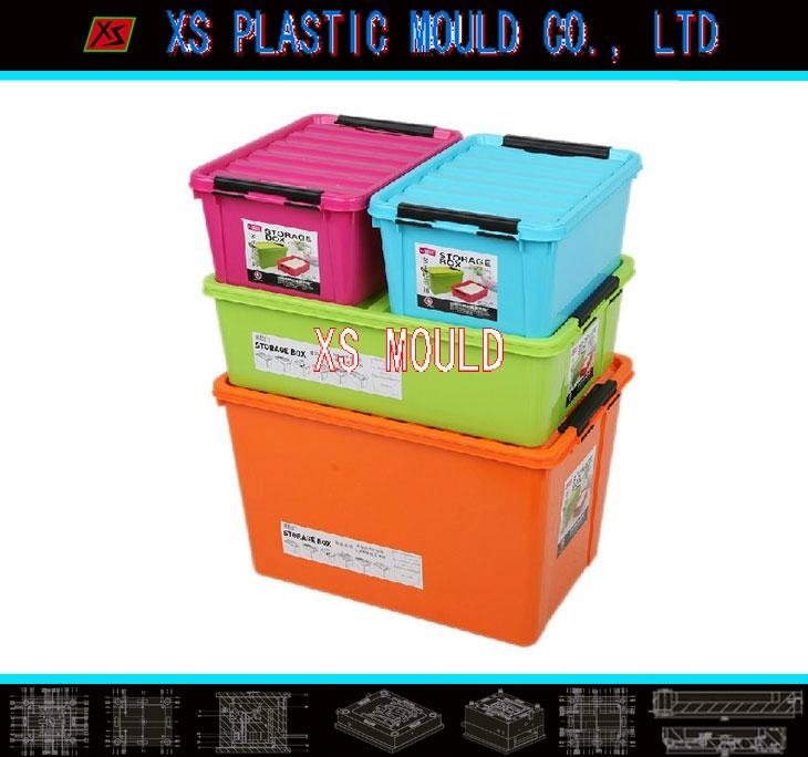 Plastic storage container mould 3