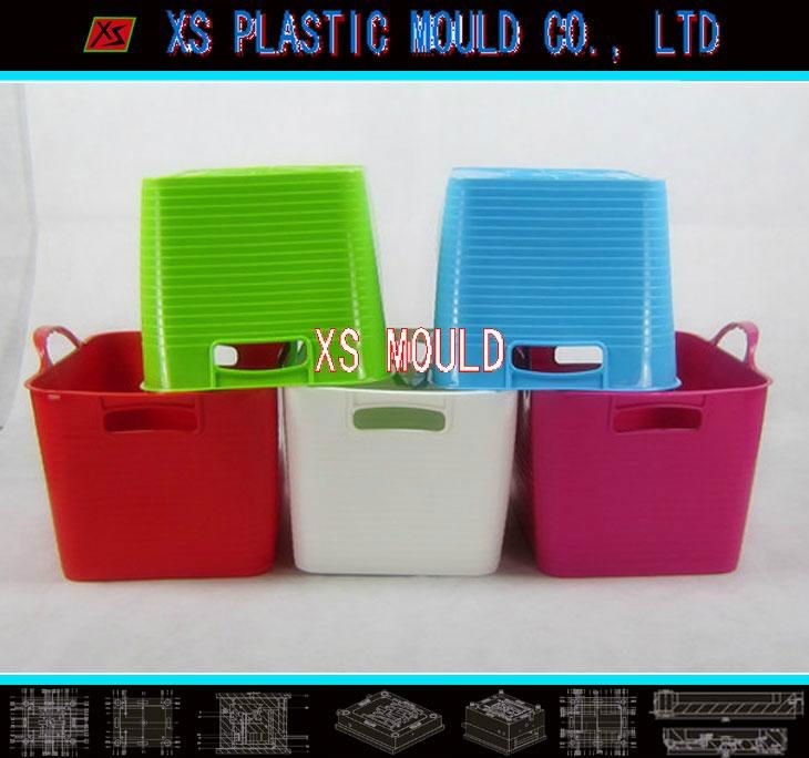 Plastic dirty clothes basket mould 2