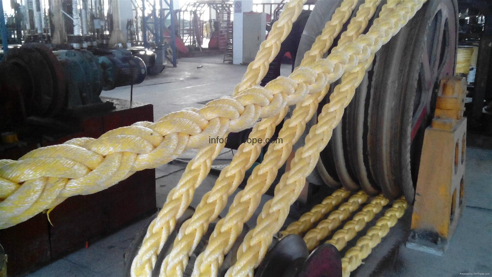 polypropylene and polyester mixed mooring rope 4