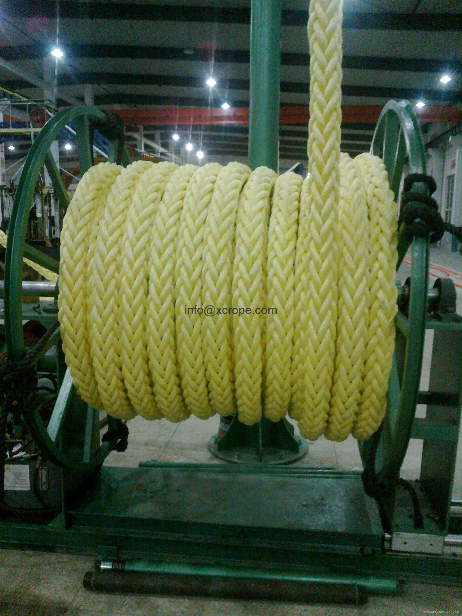 polypropylene and polyester mixed mooring rope